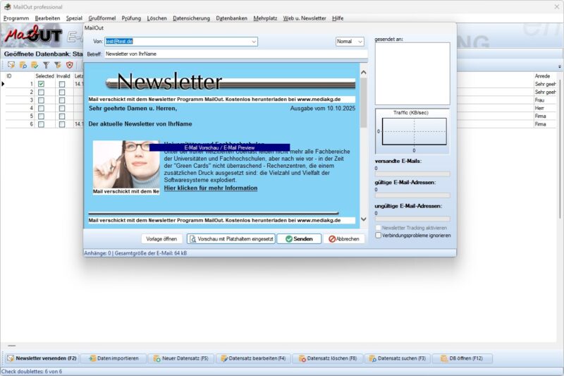 TLS 1.2 Übertragung und Backupfunktion der Datenbank